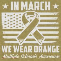 In March We Wear Orange For Multiple Sclerosis Awareness Ms Garment-Dyed Women's Muscle Tee thumb 6