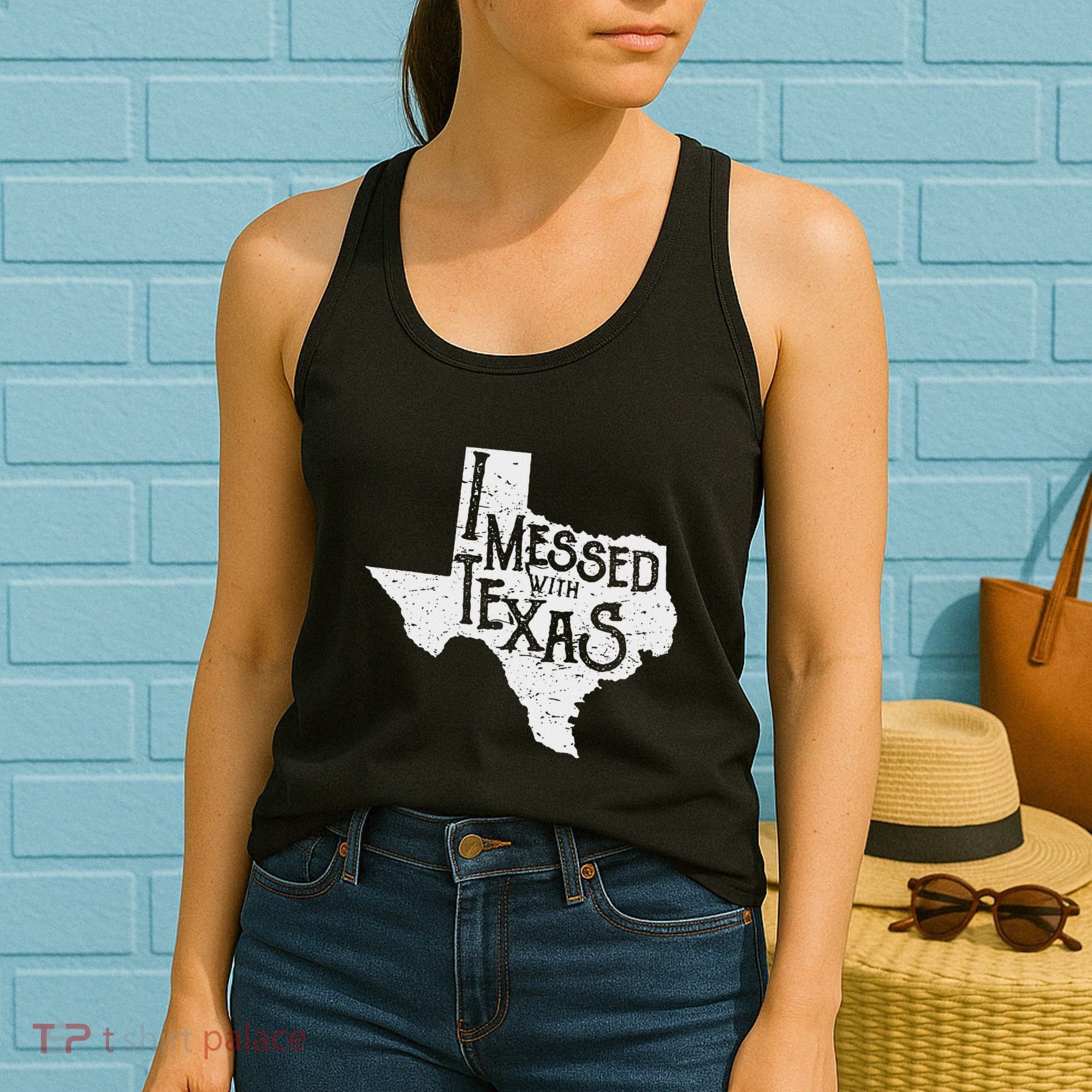 I Messed With Texas DonT Mess With This Texan Funny Texas Women's Tank Top