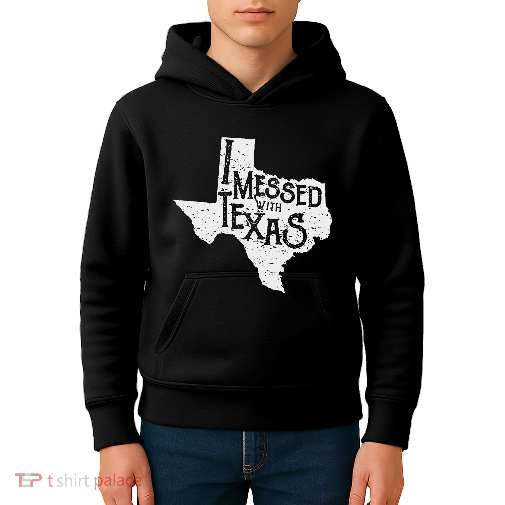 I Messed With Texas DonT Mess With This Texan Funny Texas Kids Hoodie