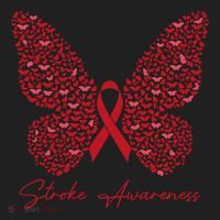 In May We Wear Red For Stroke Awareness Month Support Gift Women's Sweatshirt thumb 2