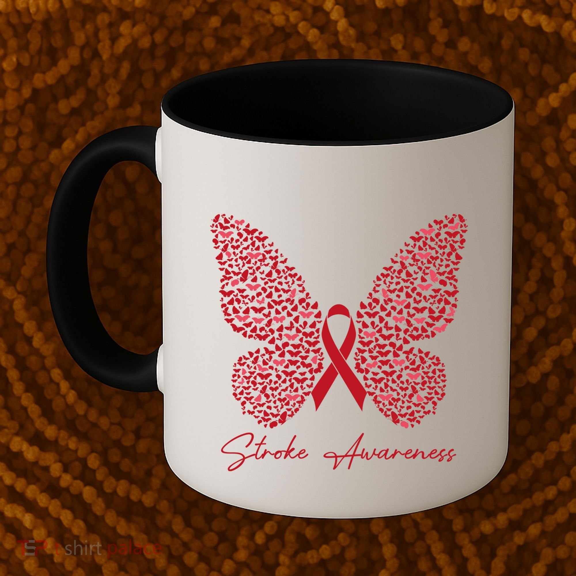 In May We Wear Red For Stroke Awareness Month Support Gift Coffee Mug