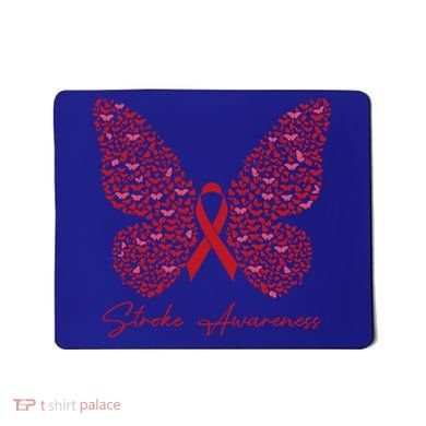In May We Wear Red For Stroke Awareness Month Support Gift Mousepad