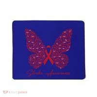In May We Wear Red For Stroke Awareness Month Support Gift Mousepad thumb 0
