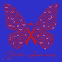 In May We Wear Red For Stroke Awareness Month Support Gift Baby Bodysuit thumb 2