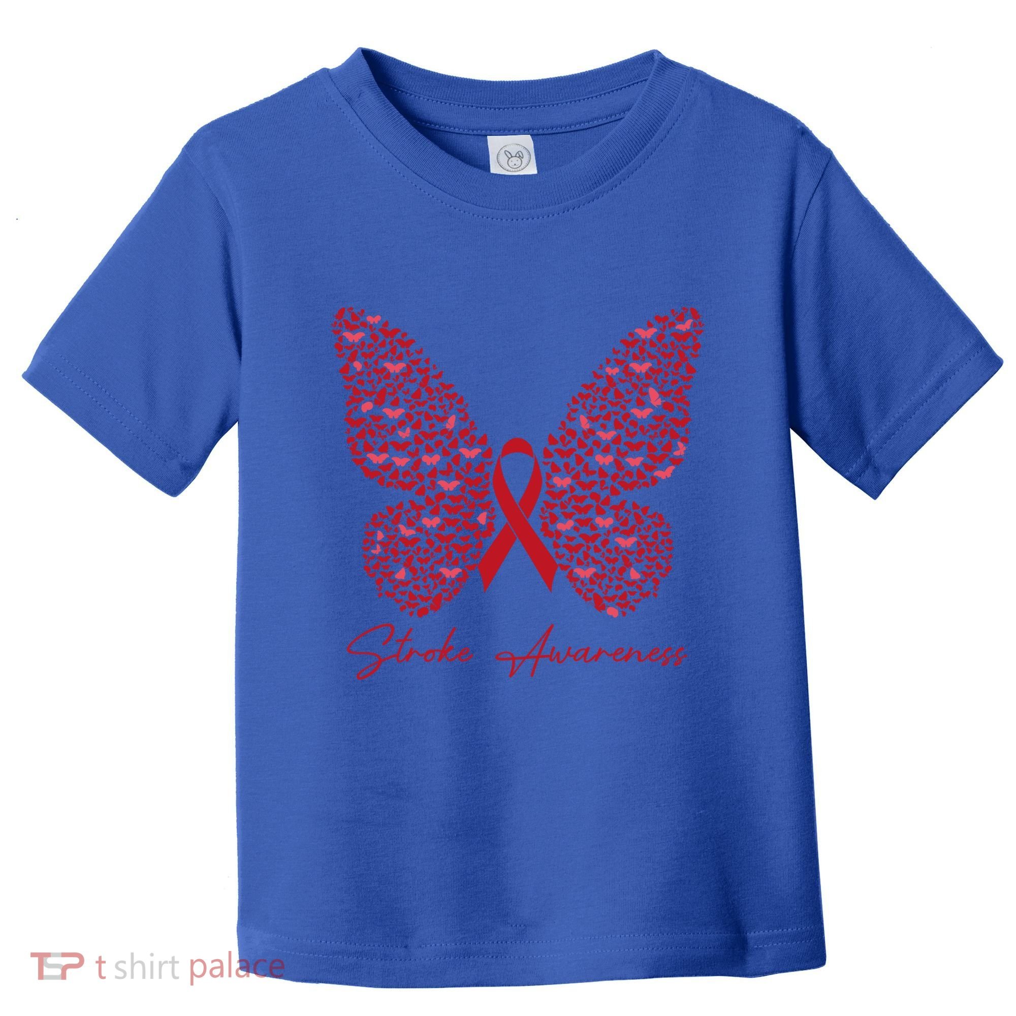 In May We Wear Red For Stroke Awareness Month Support Gift Toddler T-Shirt