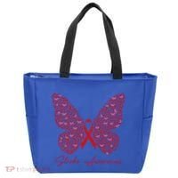 In May We Wear Red For Stroke Awareness Month Support Gift Tote Bag thumb 0