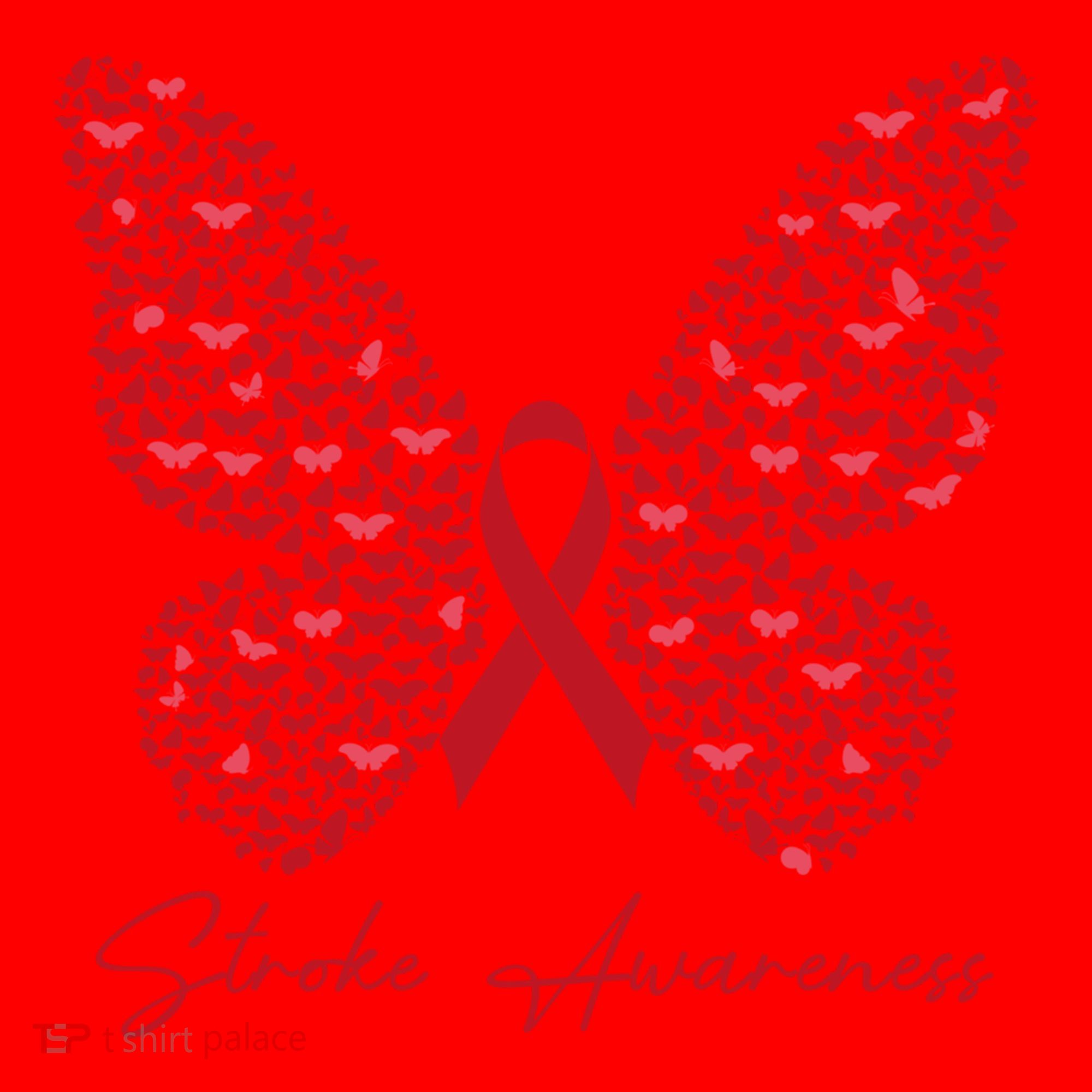 In May We Wear Red For Stroke Awareness Month Support Gift Santa Hat