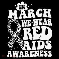 In March We Wear Red HIV AIDS Awareness Aids Hiv Warrior 1 Coffee Mug thumb 5