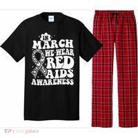 In March We Wear Red HIV AIDS Awareness Aids Hiv Warrior 1 Pajama Set thumb 0