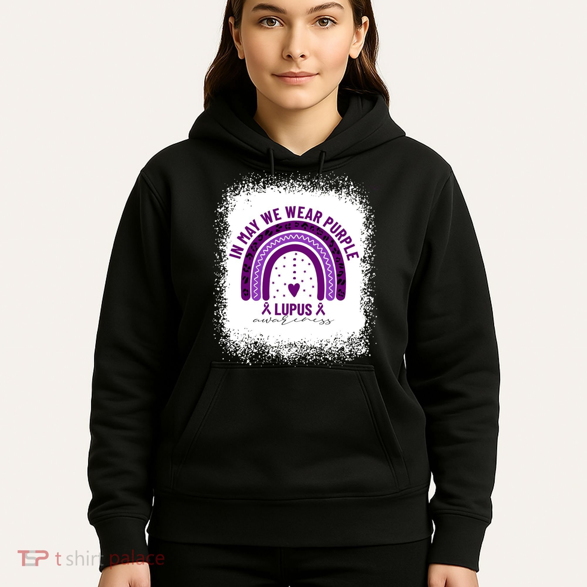 I May We Wear Purple Lupus Awareness Hoodie