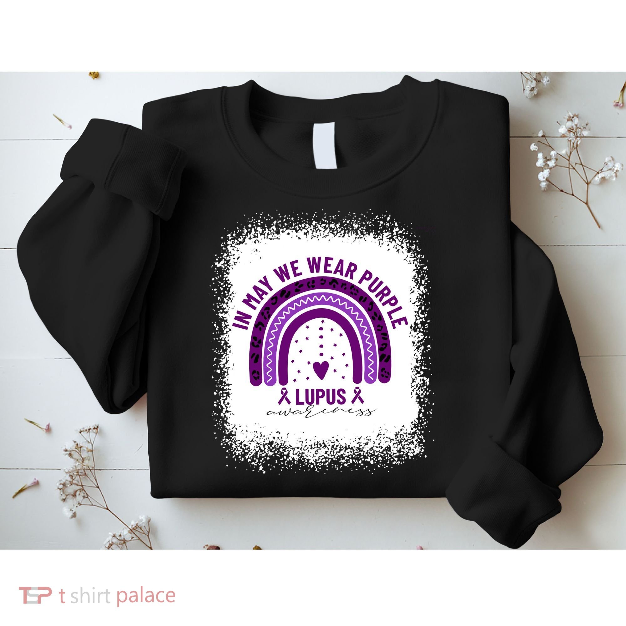I May We Wear Purple Lupus Awareness Sweatshirt