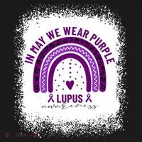 I May We Wear Purple Lupus Awareness T-Shirt thumb 7