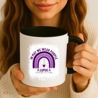 I May We Wear Purple Lupus Awareness Coffee Mug thumb 3
