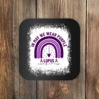 I May We Wear Purple Lupus Awareness Coaster thumb 0