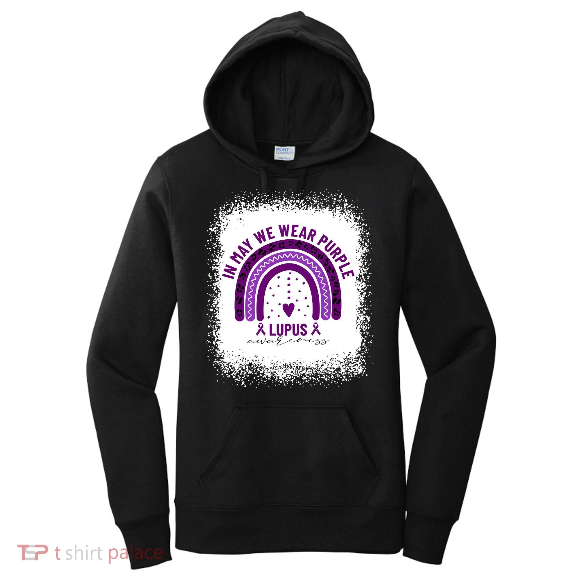 I May We Wear Purple Lupus Awareness Women's Hoodie