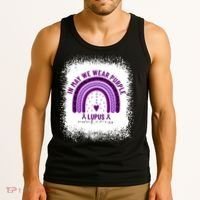 I May We Wear Purple Lupus Awareness Tank Top thumb 3