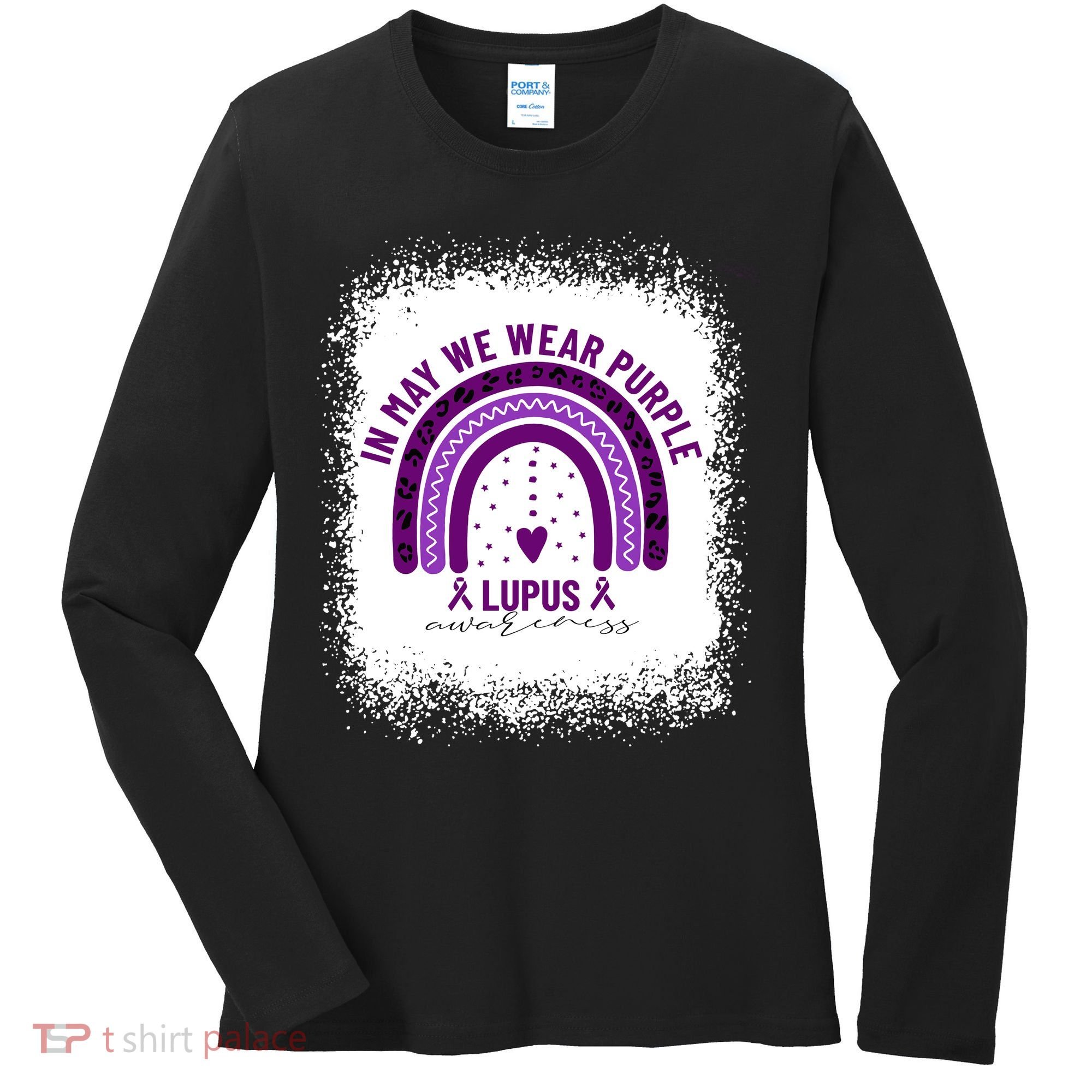 I May We Wear Purple Lupus Awareness Women's Long Sleeve Shirt