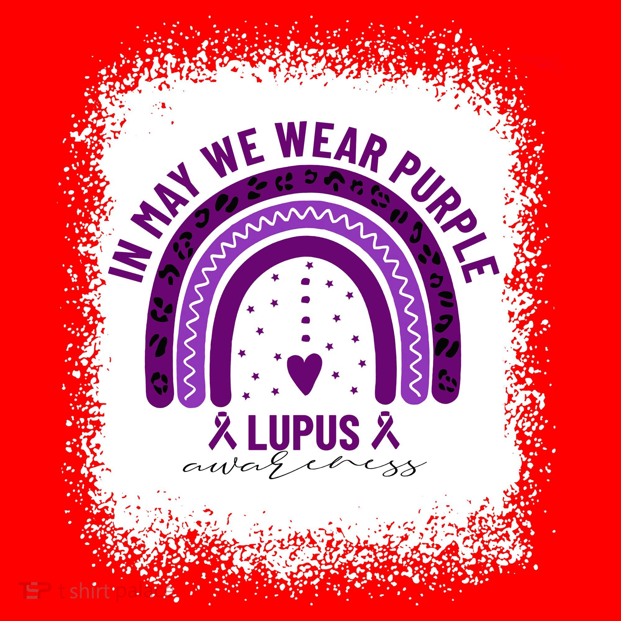 I May We Wear Purple Lupus Awareness Santa Hat