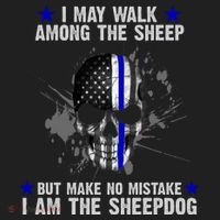 I May Walk Among The Sheep Make No Mistake I'm The Sheepdog Beanie thumb 2