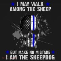 I May Walk Among The Sheep Make No Mistake I'm The Sheepdog Kids Sweatshirt thumb 2