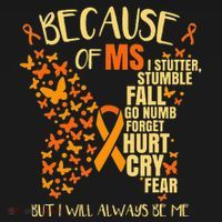 In March We Wear Orange Ribbon MS Warrior Multiple Sclerosis Hoodie thumb 2