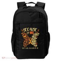 In March We Wear Orange Ribbon MS Warrior Multiple Sclerosis Backpack thumb 0