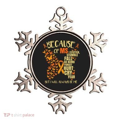 In March We Wear Orange Ribbon MS Warrior Multiple Sclerosis Ornament