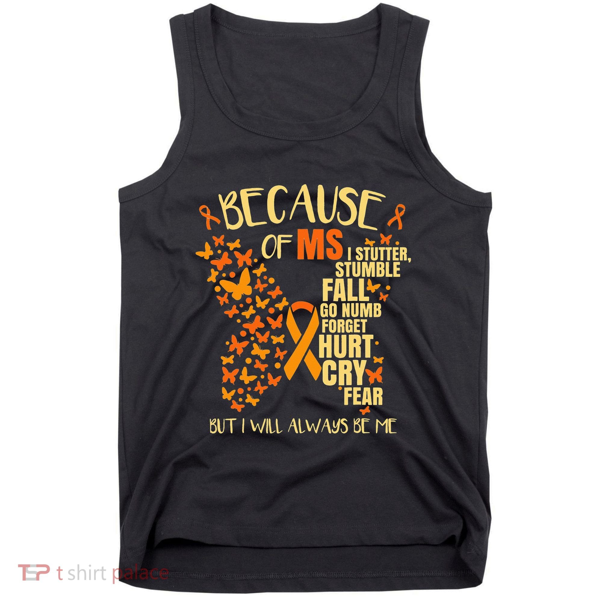 In March We Wear Orange Ribbon MS Warrior Multiple Sclerosis Tank Top