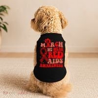 In March We Wear Red HIV AIDS Awareness Aids Hiv Warrior 2 Doggie Tank thumb 2