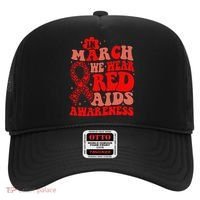 In March We Wear Red HIV AIDS Awareness Aids Hiv Warrior 2 Hat thumb 0
