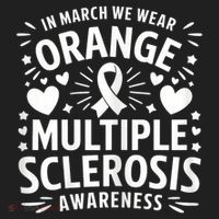 In March We Wear Orange For Multiple Sclerosis Awareness Beanie thumb 2