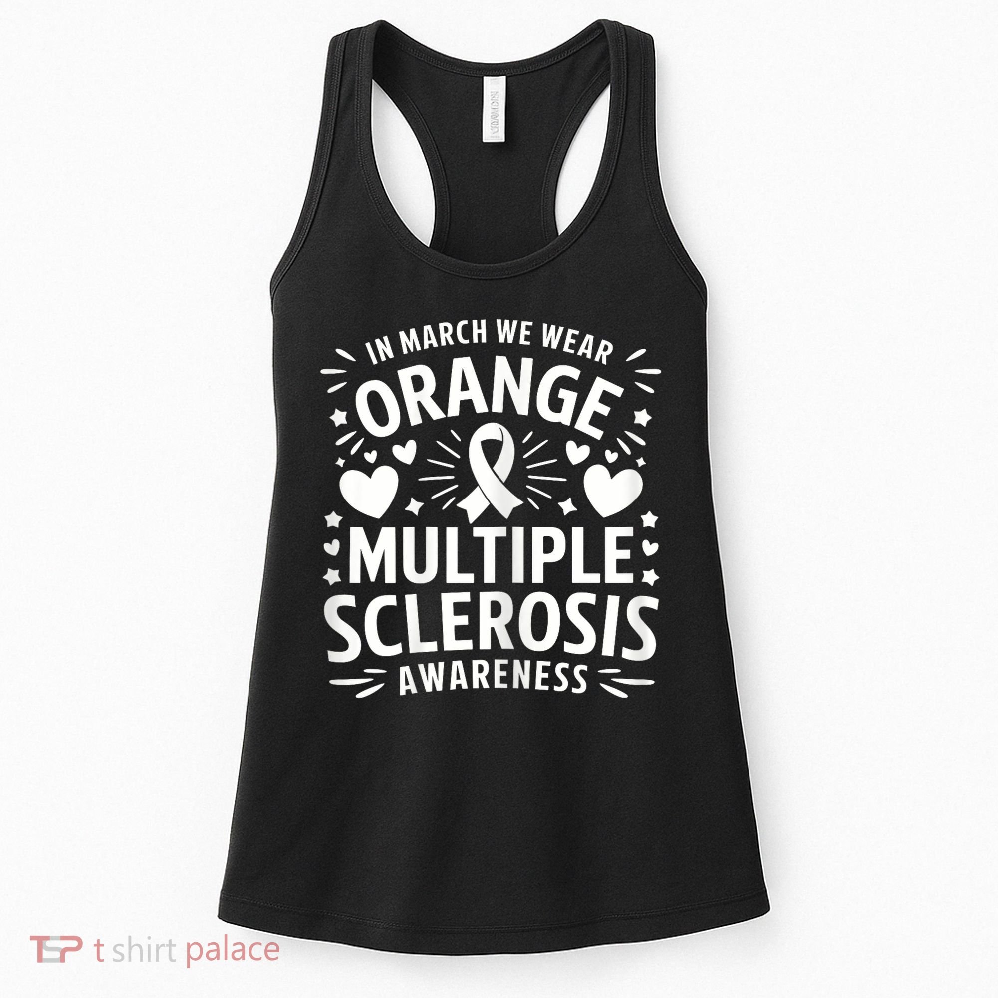 In March We Wear Orange For Multiple Sclerosis Awareness Women's Tank Top