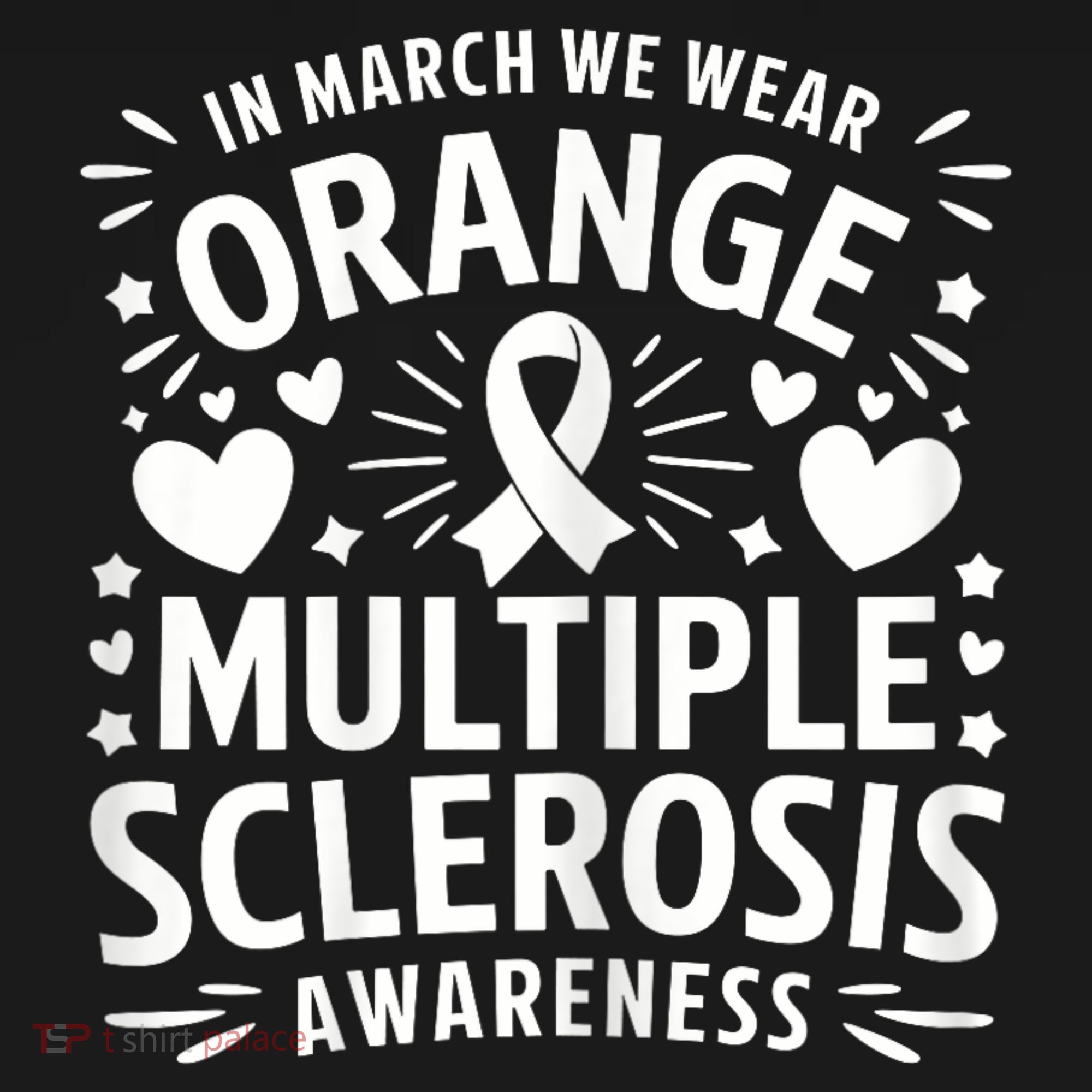 In March We Wear Orange For Multiple Sclerosis Awareness Women's Tank Top