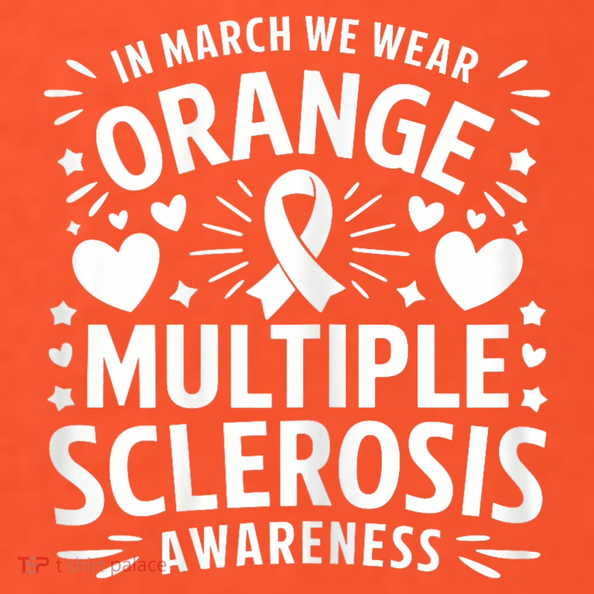 In March We Wear Orange For Multiple Sclerosis Awareness Visor