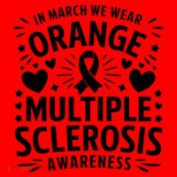 In March We Wear Orange For Multiple Sclerosis Awareness Santa Hat thumb 1