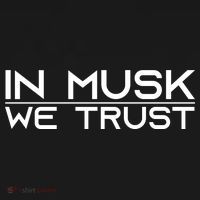In Musk We Trusk Funny Elon Musk Tribute Fan Ornament thumb 1