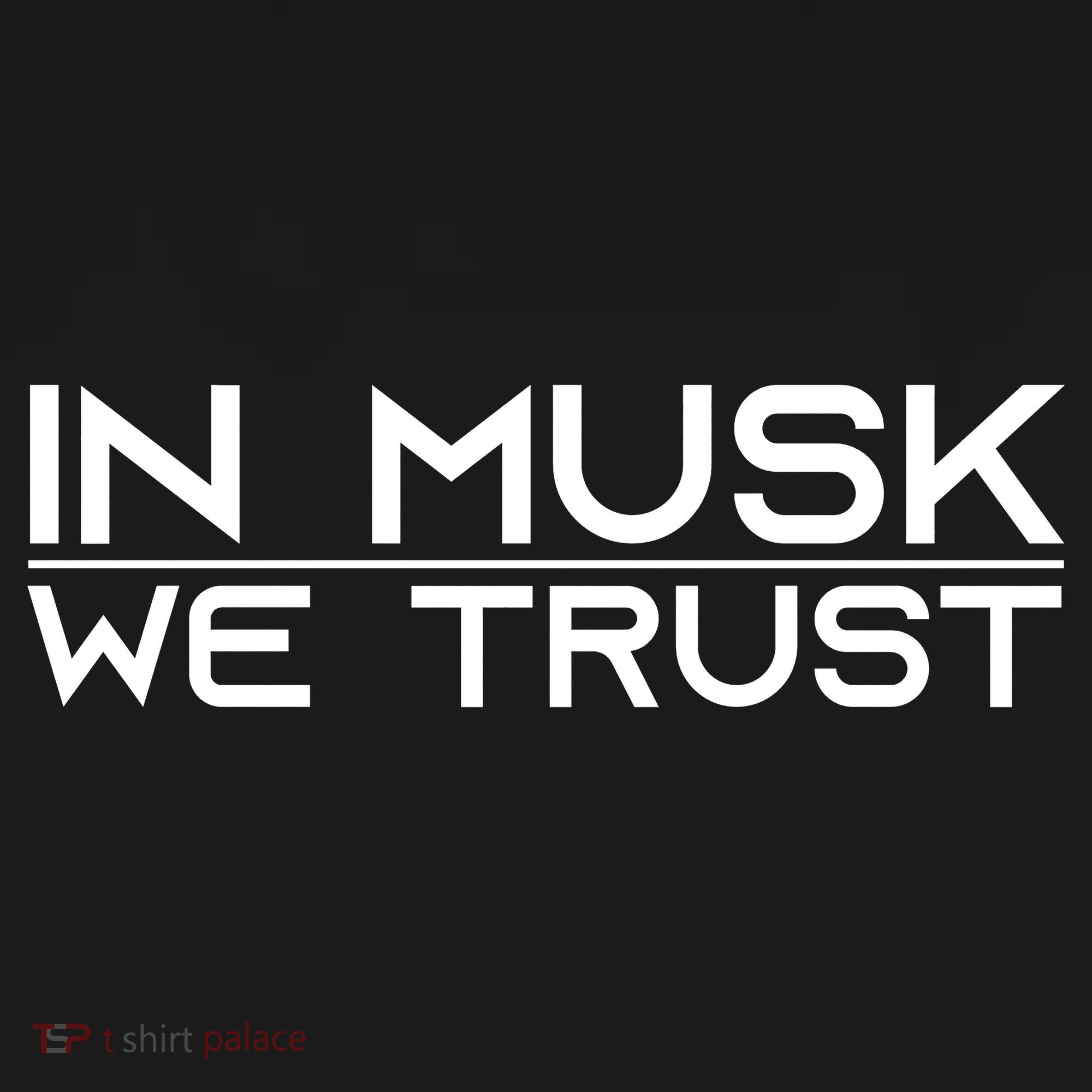 In Musk We Trusk Funny Elon Musk Tribute Fan Ornament