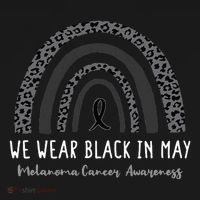 In May We Wear Black Melanoma Cancer Awareness Rainbow Apron thumb 3