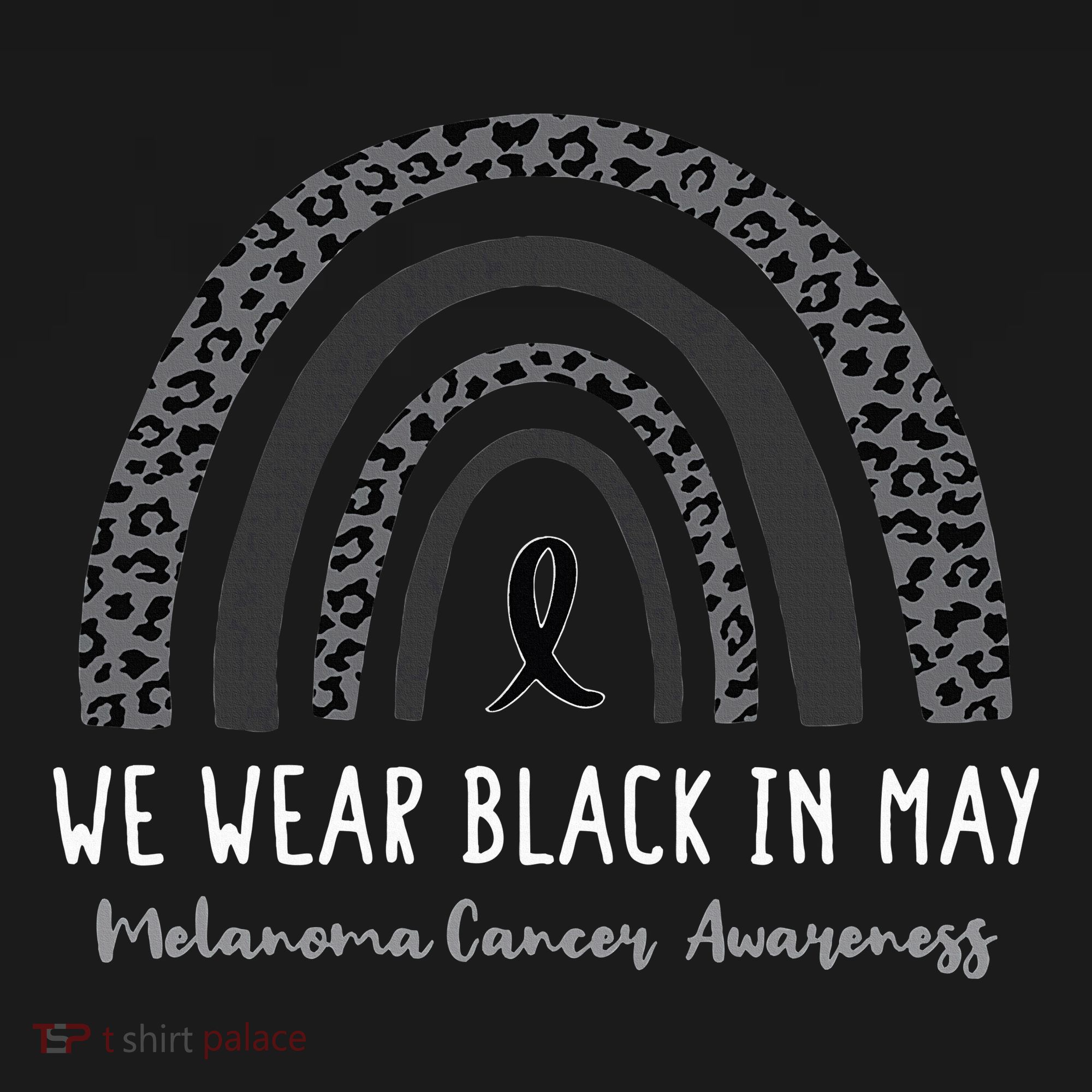 In May We Wear Black Melanoma Cancer Awareness Rainbow Women's Tank Top