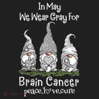 In May We Wear Gray For Brain Cancer Awareness Great Gift Beanie thumb 2