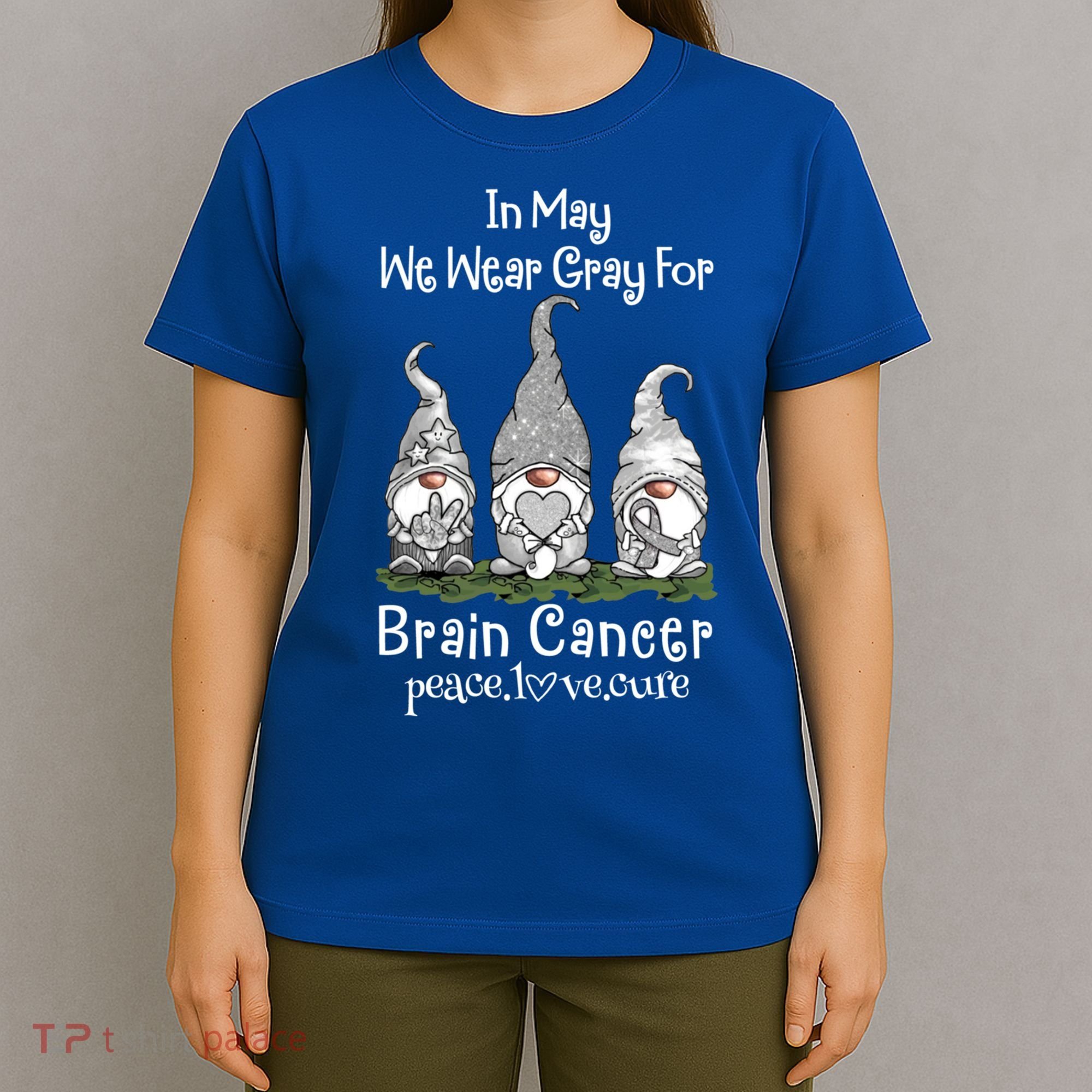 In May We Wear Gray For Brain Cancer Awareness Great Gift T-Shirt