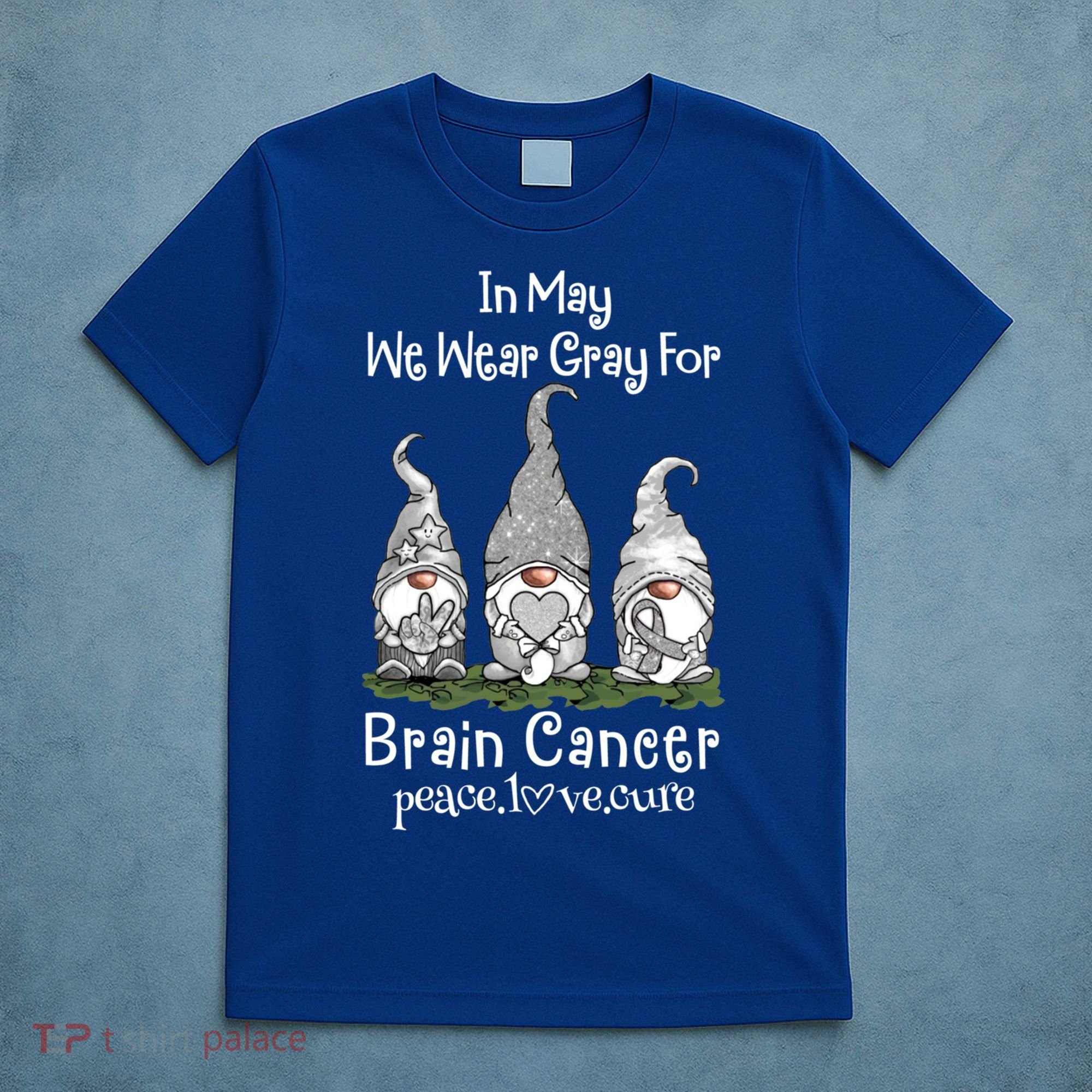 In May We Wear Gray For Brain Cancer Awareness Great Gift T-Shirt