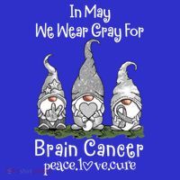 In May We Wear Gray For Brain Cancer Awareness Great Gift Coaster thumb 2