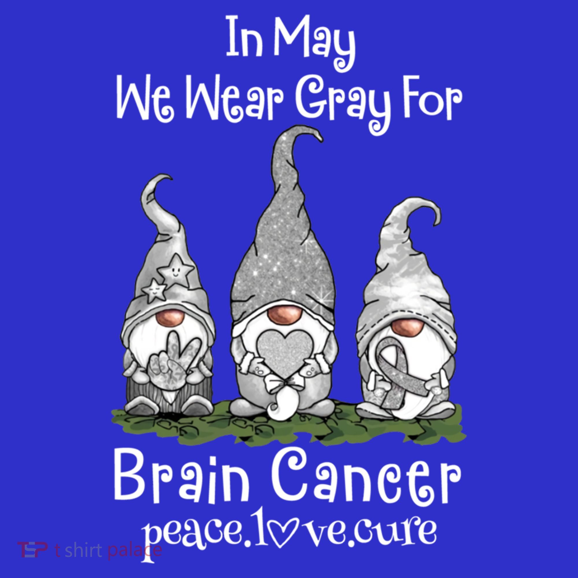 In May We Wear Gray For Brain Cancer Awareness Great Gift Coaster