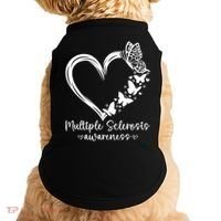 In March We Wear Orange Ribbon MS Warrior Multiple Sclerosis Doggie Tank thumb 0