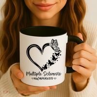 In March We Wear Orange Ribbon MS Warrior Multiple Sclerosis Coffee Mug thumb 3