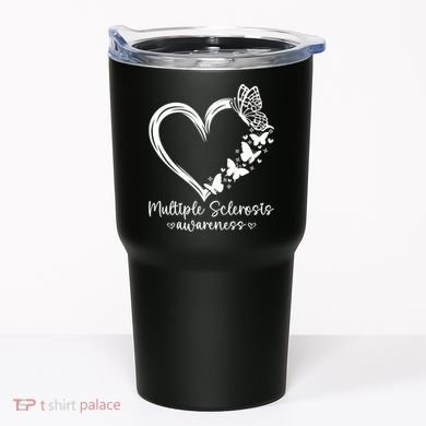 In March We Wear Orange Ribbon MS Warrior Multiple Sclerosis Tumbler