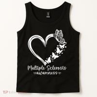 In March We Wear Orange Ribbon MS Warrior Multiple Sclerosis Tank Top thumb 2