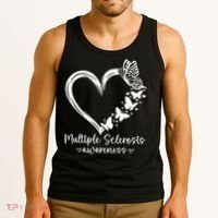 In March We Wear Orange Ribbon MS Warrior Multiple Sclerosis Tank Top thumb 3