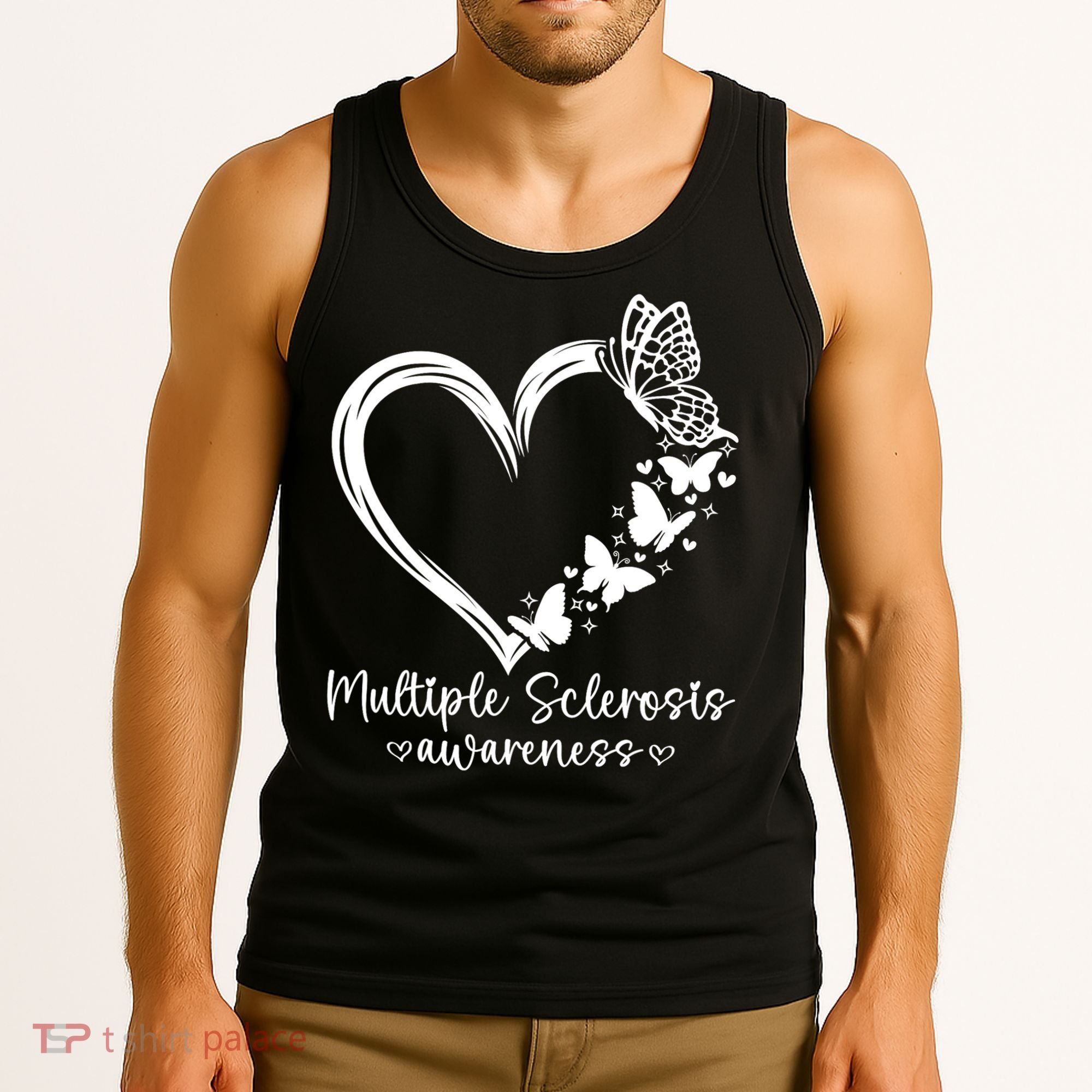 In March We Wear Orange Ribbon MS Warrior Multiple Sclerosis Tank Top